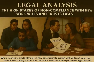 Read more about the article Legal Analysis: The High Stakes of Non-Compliance with New York Wills and Trusts Laws