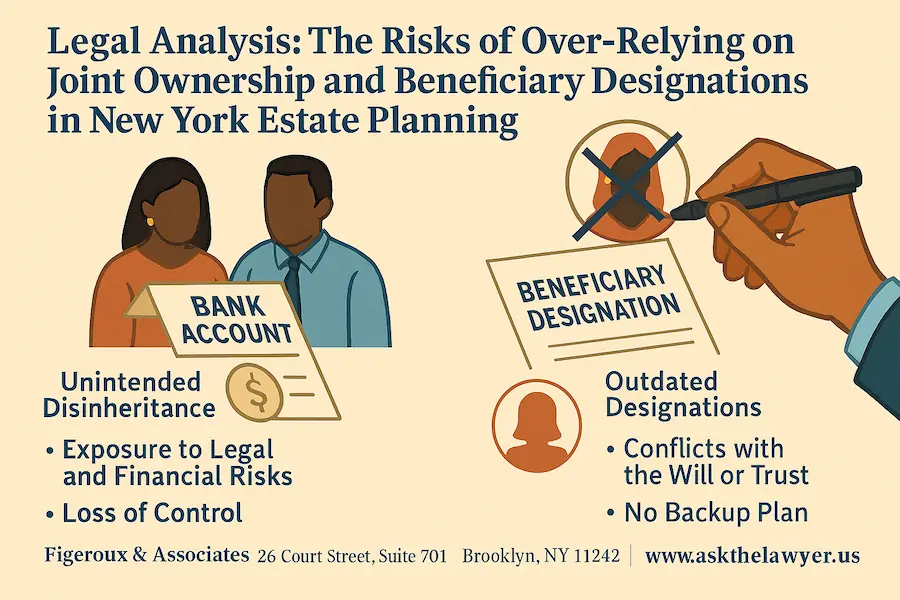 You are currently viewing Legal Analysis: The Risks of Over-Relying on Joint Ownership and Beneficiary Designations in New York Estate Planning