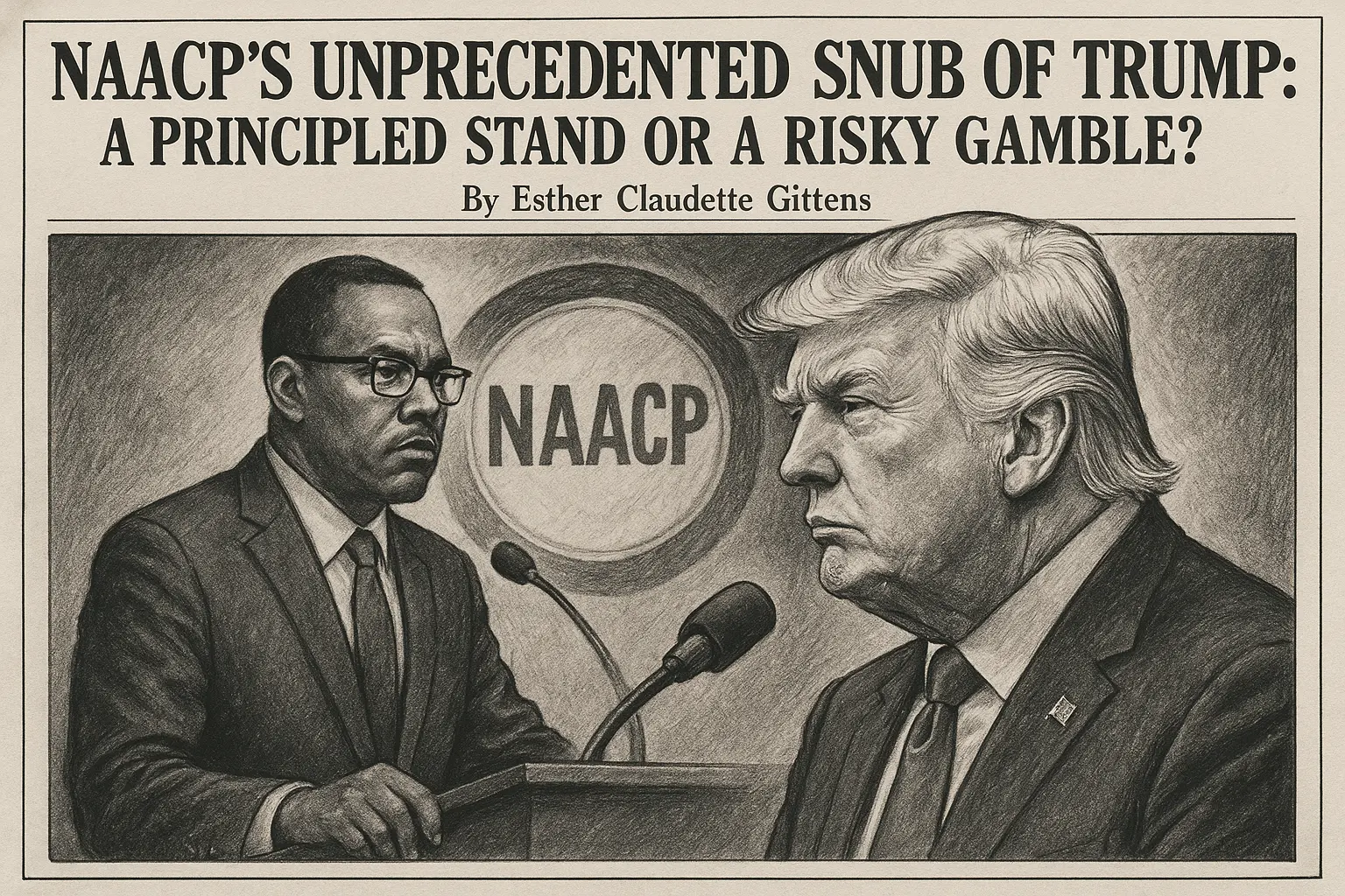 You are currently viewing NAACP’s Unprecedented Snub of Trump: A Principled Stand or a Risky Gamble?